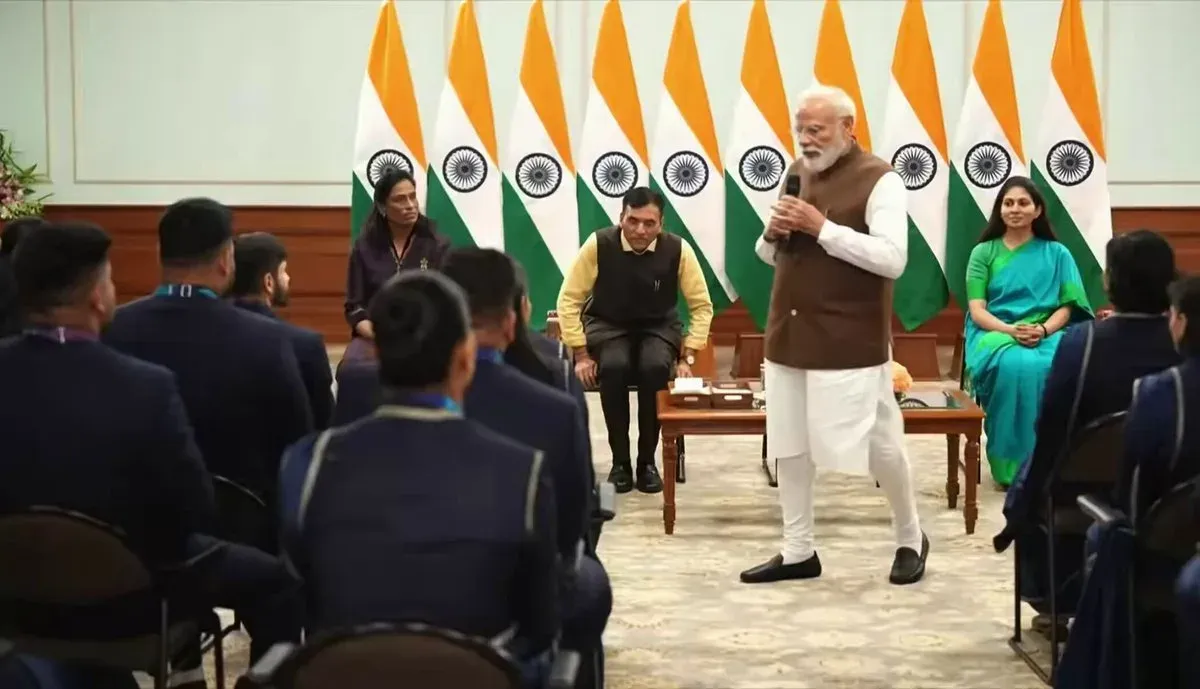 Shekhawat shares Modi's tribute to India's athletes