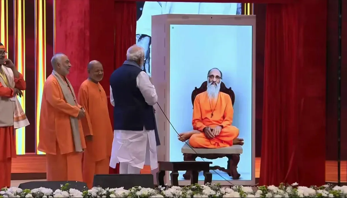 Shekhawat shares PM Modi's dialogue with Swami Chinmayananda holobot