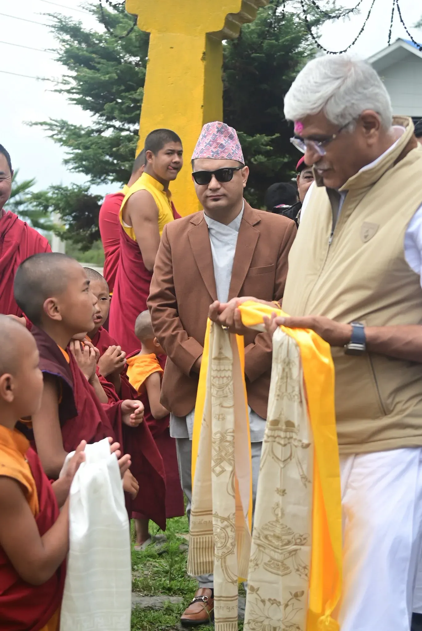 Shekhawat Visits Sikkim Monasteries, Cites PM Modi's NE Vision