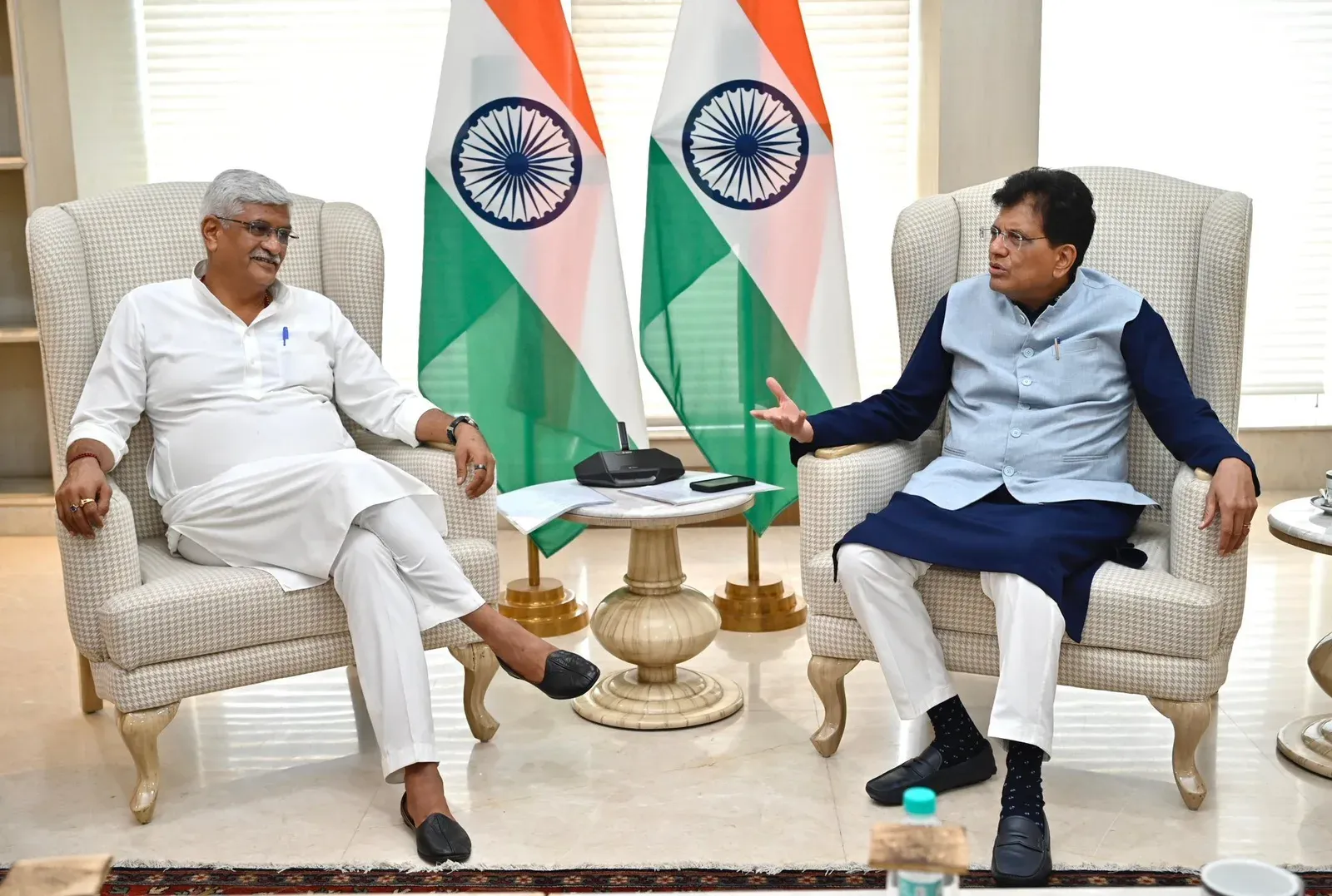 Shekhawat wishes BJP colleague Piyush Goyal on birthday