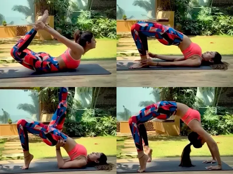 Shilpa Shetty Observes World Health Day with Yoga Practices