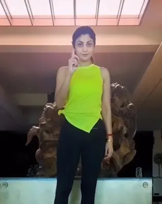How Does Shilpa Shetty's Yoga Pose Enhance Balance and Focus?