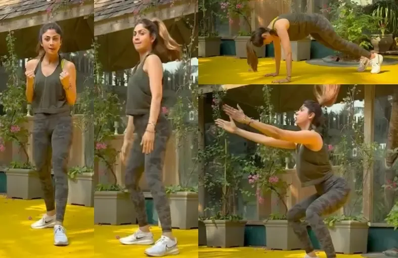 Shilpa Shetty Reveals Her Inner Strength with Gorilla Jumps