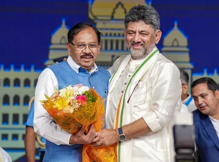 DK Shivakumar sworn in as Karnataka CM, Parameshwara Deputy CM with 12 ministers