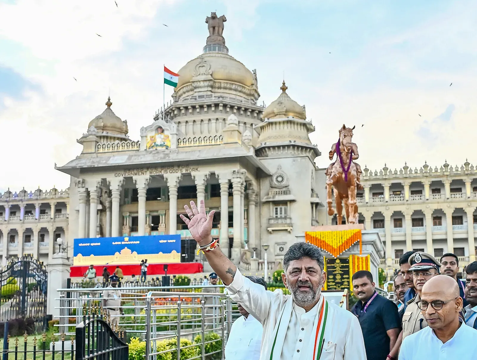 Shivakumar's first Cabinet clears free student bus passes, 56,000 govt jobs