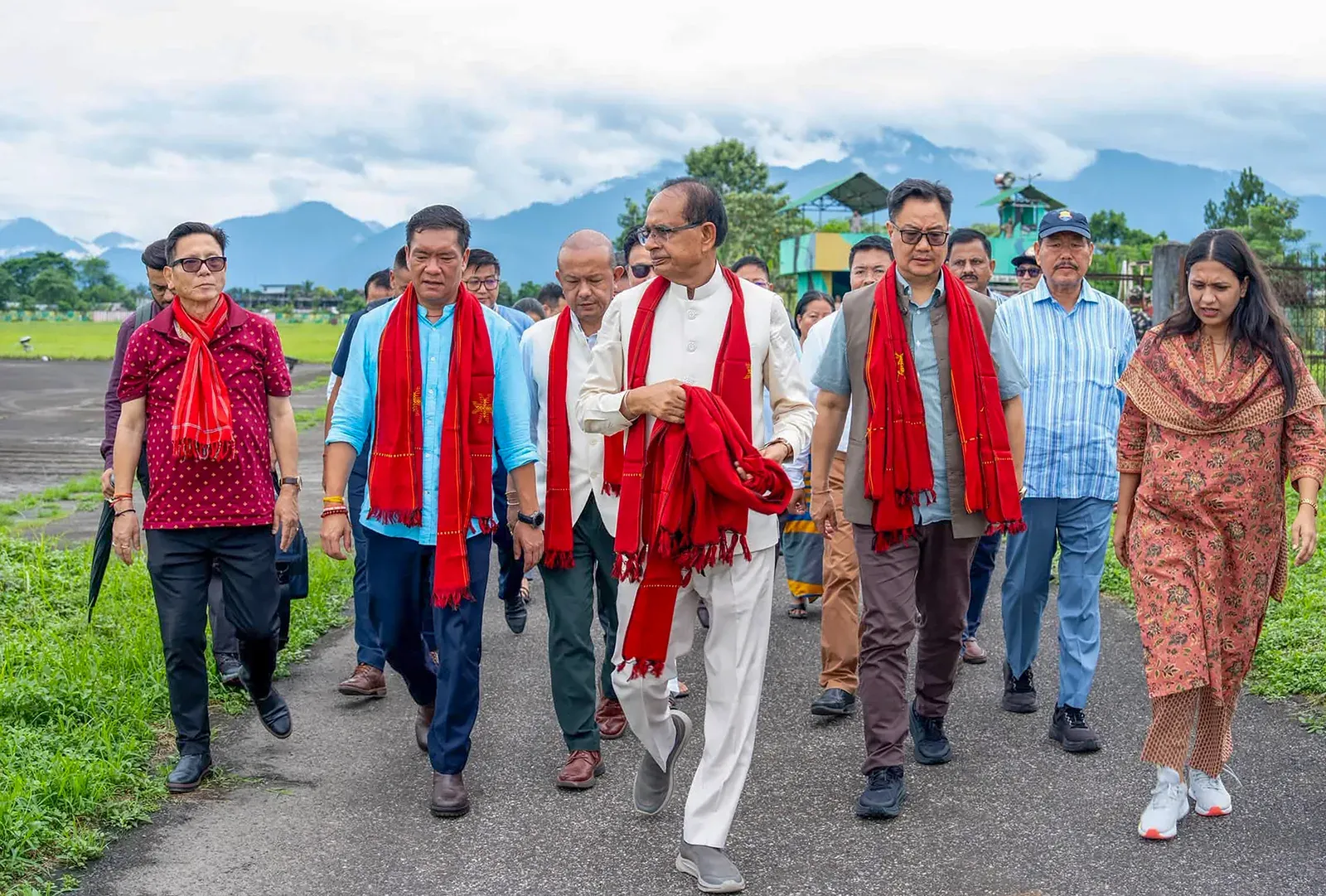 Chouhan, Rijiju visit flood-hit Assam's Jonai, pledge swift rehabilitation