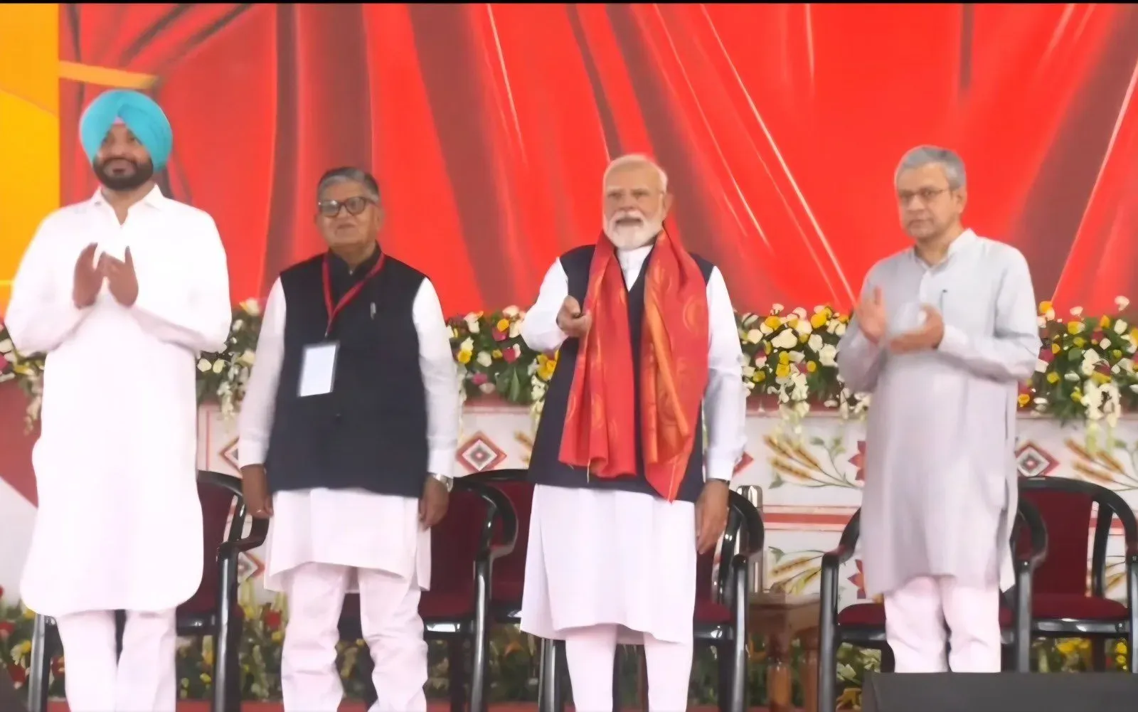 Shivraj Singh Chouhan at inauguration of 75 Amrit Bharat Stations
