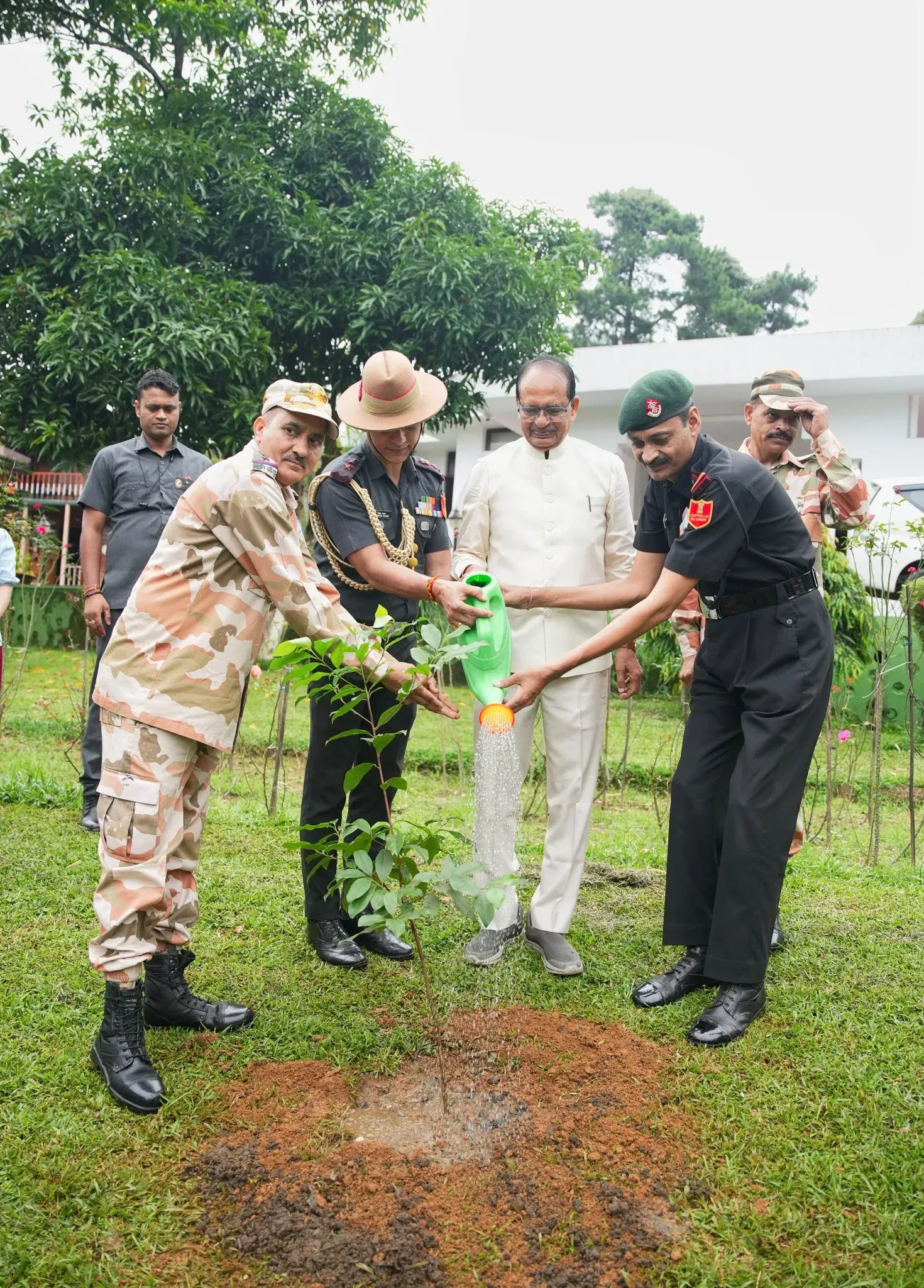 Shivraj Singh Chouhan Plants Bakul Tree in Itanagar