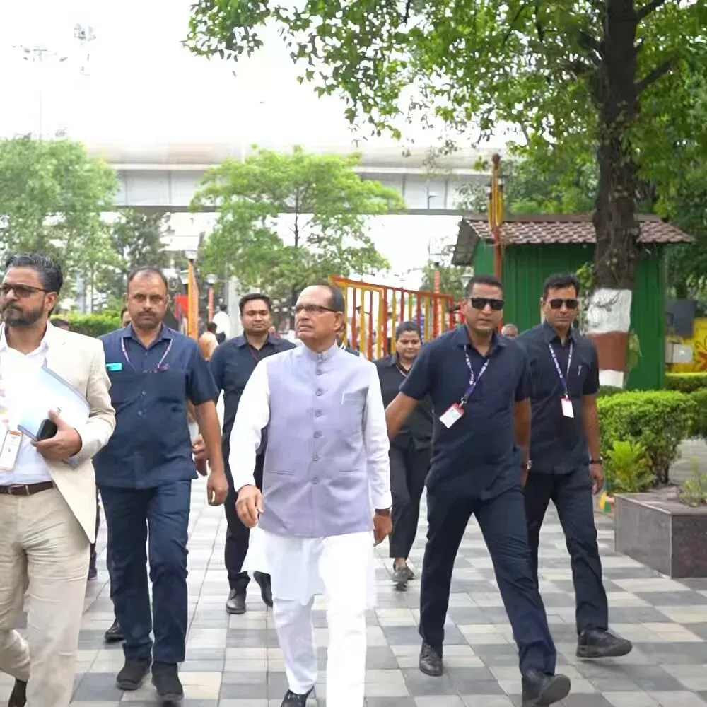 Shivraj Singh Chouhan Plants Tree at BRICS Vatika in Indore