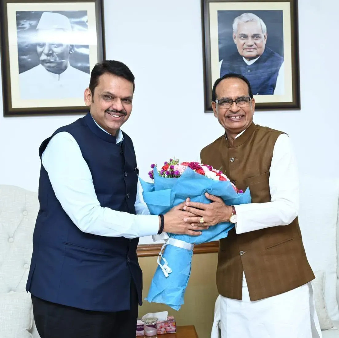 Shivraj Singh Chouhan Wishes CM Fadnavis on Birthday