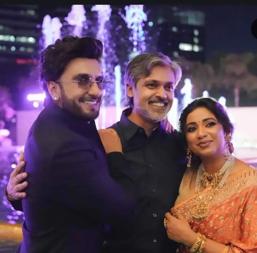 Shreya Ghoshal Shares Heartwarming Moment with Ranveer Singh and Husband Shiladitya