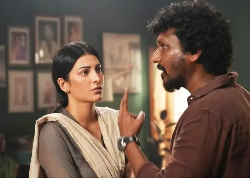 Shruti Haasan Unveils New Somber Look in ‘Coolie’