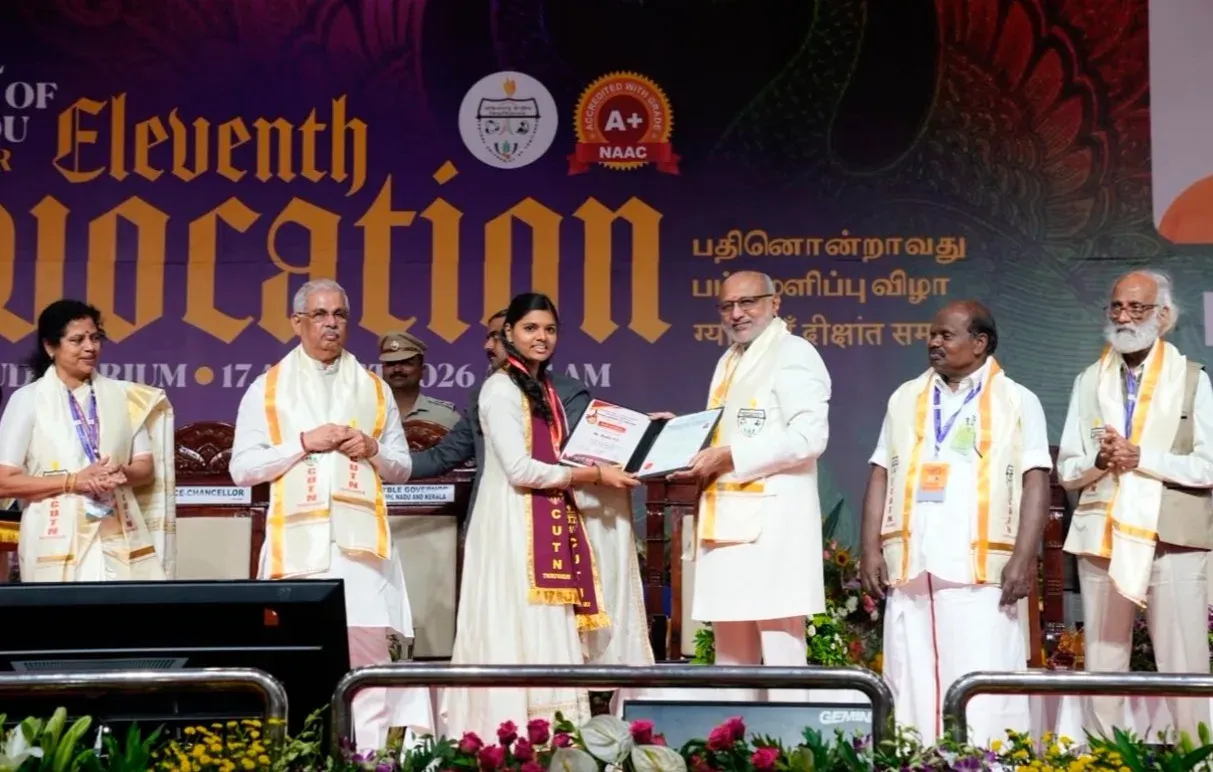 उपराष्ट्रपति राधाकृष्णन ने CUTN दीक्षांत समारोह में कहा: ज्ञान के साथ आजीवन सीखना भी ज़रूरी