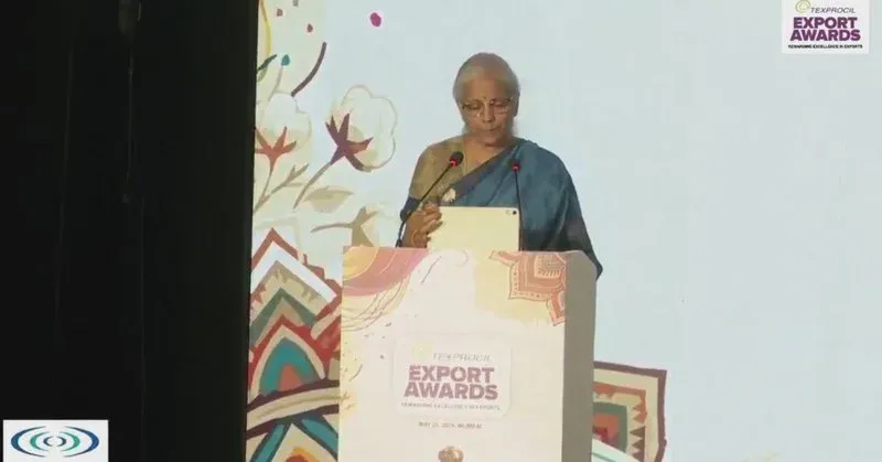 Sitharaman addresses TEXPROCIL Export Awards in Mumbai