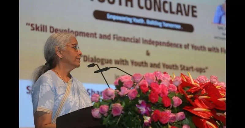 Sitharaman fields questions at Rajasthan Yuva Conclave 2026