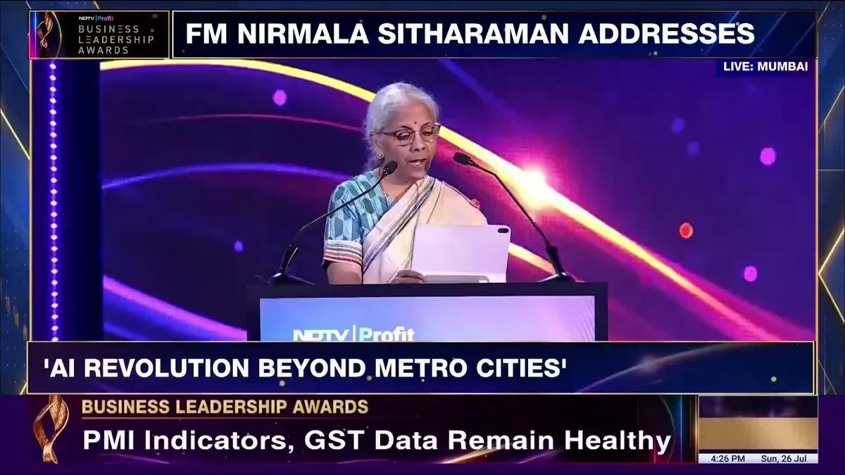 Sitharaman: Humans Must Stay in AI Loop, Industry Should Create Tier-II Jobs