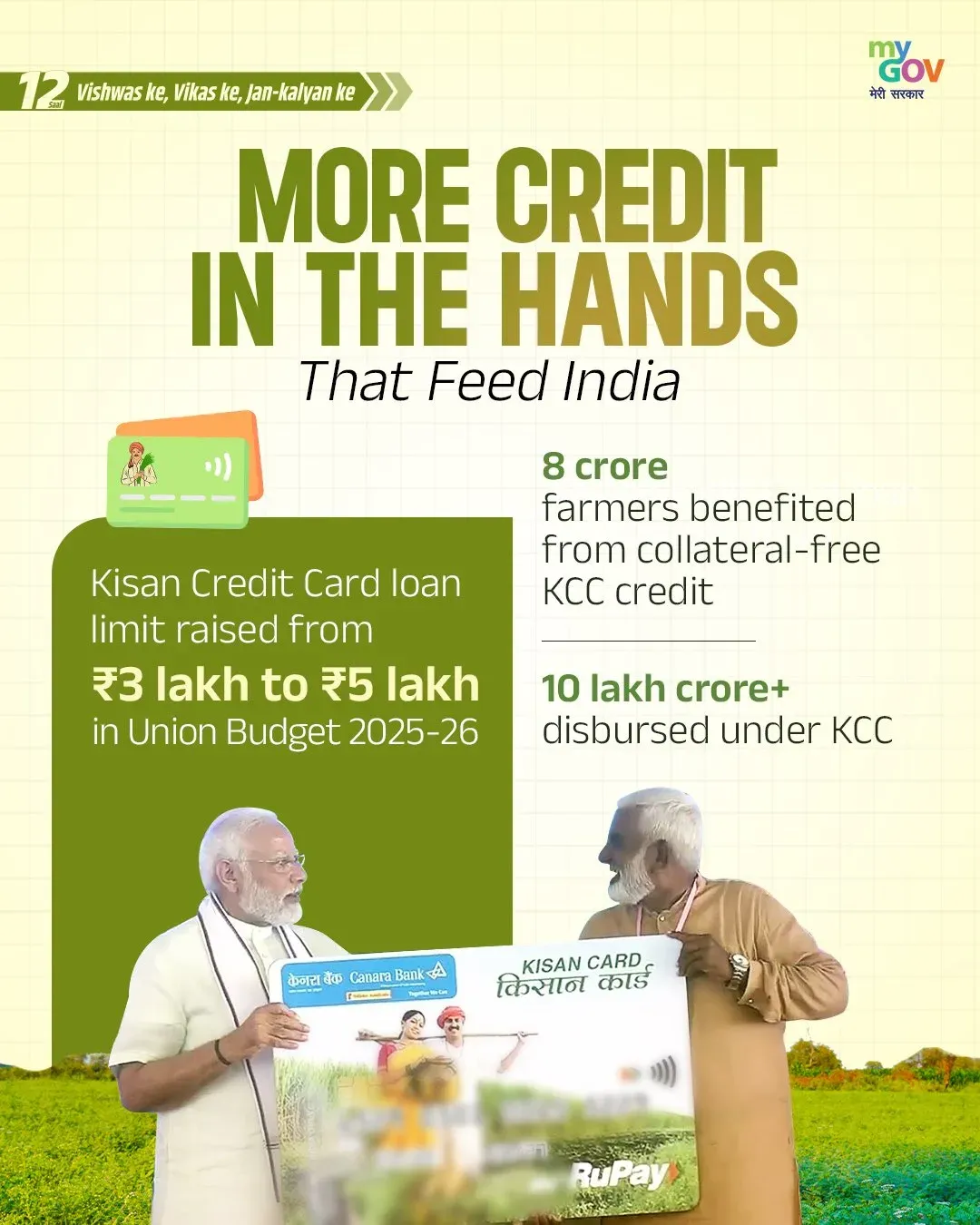 Sitharaman: Kisan Credit Card limit raised to ₹5 lakh