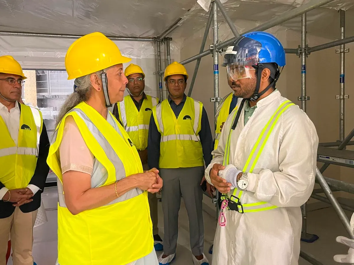 Sitharaman Meets Indian Engineer on ITER Fusion Project