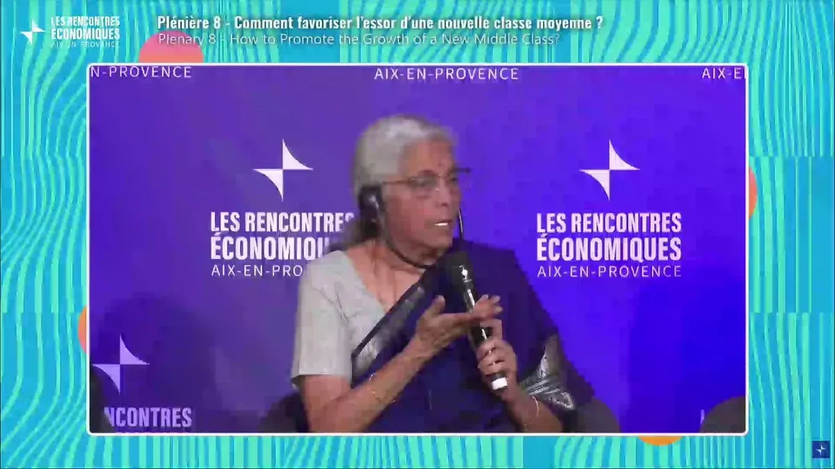 Sitharaman pitches India's welfare model at French university