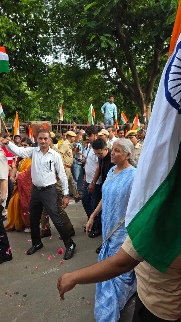 Sitharaman shares Har Ghar Tiranga glimpses from Jaipur