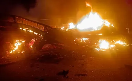 How Did a Tragic Bus Fire Claim Six Lives and Injure 21 in Karnataka?