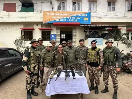 Why were six militants from four banned outfits arrested in Manipur?