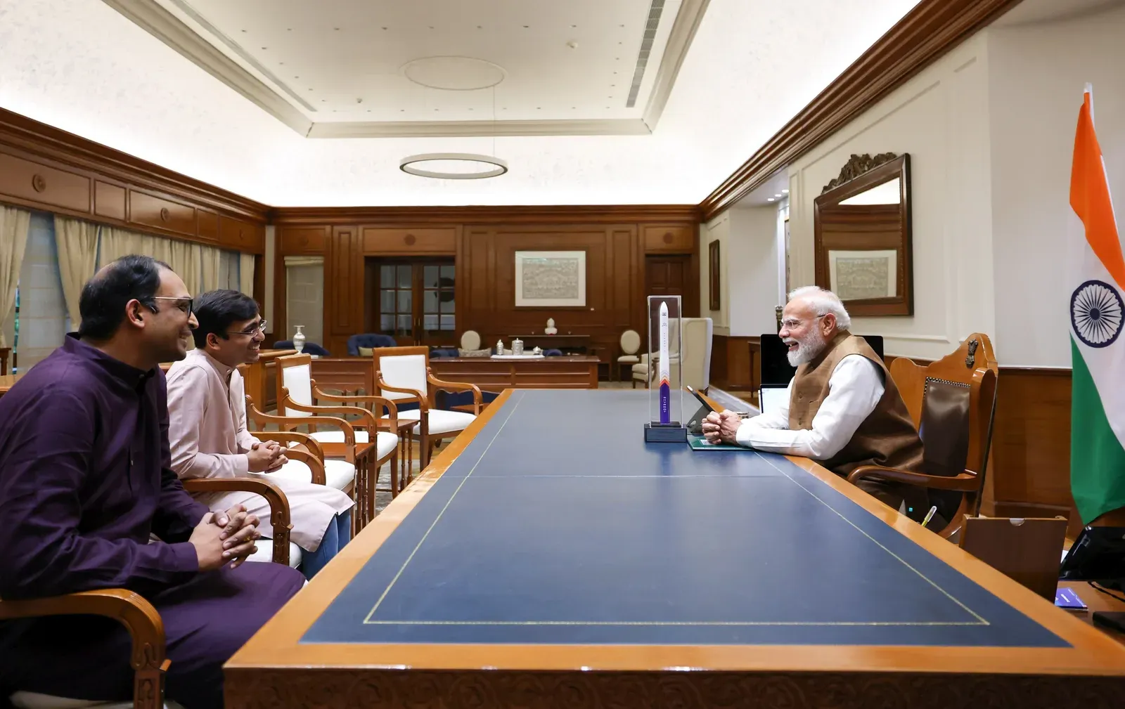 Skyroot Aerospace meets PM Modi after Vikram-1 orbital success