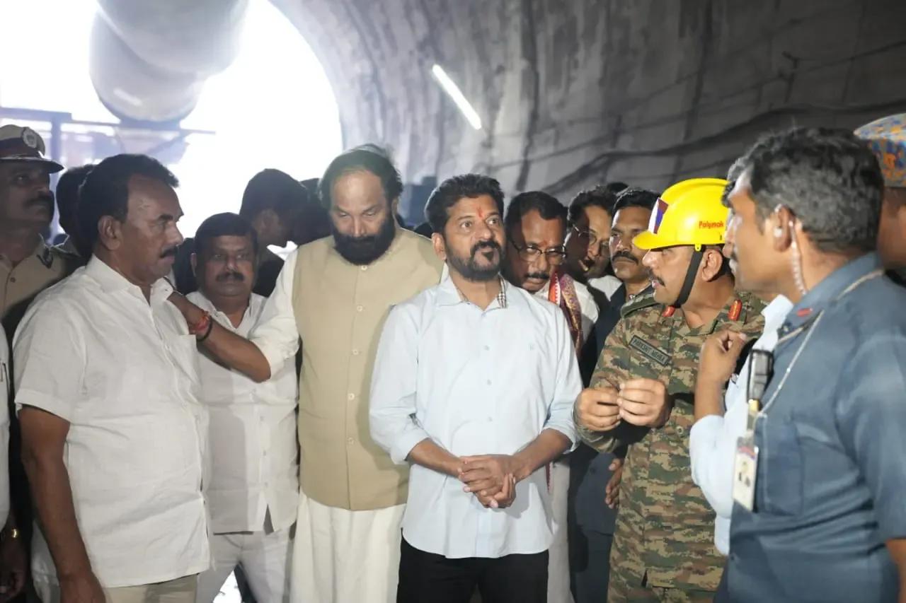 Telangana CM A. Revanth Reddy Advocates Robot Use in SLBC Tunnel Rescue Efforts