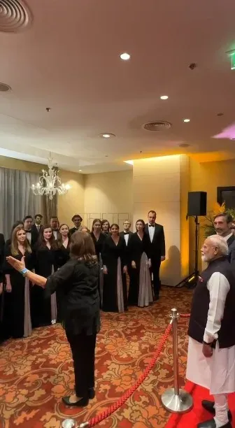 PM Modi in Slovakia: Lucnica Ensemble sings Vande Mataram in Bratislava