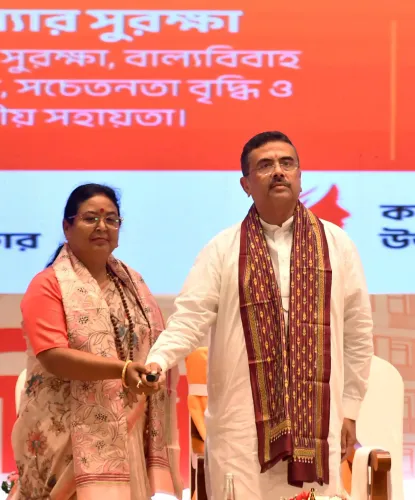 Kolkata: Suvendu Adhikari attends Kanya Ratna Diwas