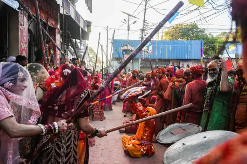 Lathmar Holi Festivities in Barsana