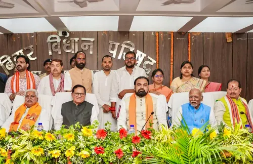 मुख्यमंत्री सम्राट चौधरी के साथ नवनिर्वाचित विधान परिषद सदस्य