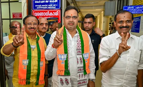 Kattakada: P. K. Krishnadas submits his nomination