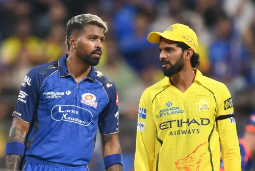 आईपीएल 2026: वानखेड़े में MI vs CSK के बीच टॉस के दौरान हार्दिक पंड्या और ऋतुराज गायकवाड़