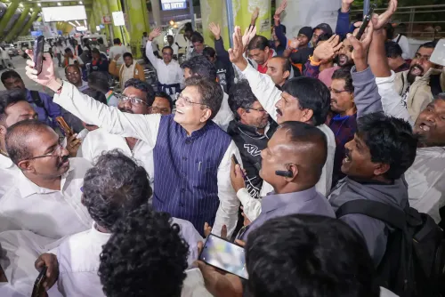 Piyush Goyal welcomes repatriated Indian fishermen at Chennai airport
