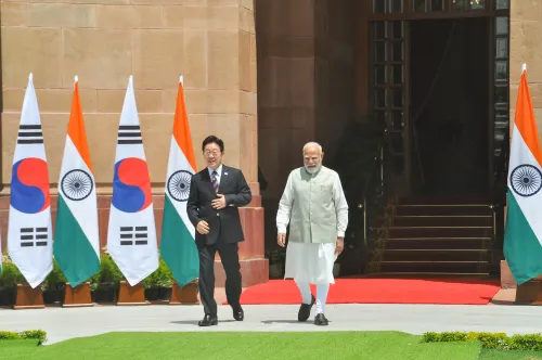 नई दिल्ली: पीएम मोदी और दक्षिण कोरियाई राष्ट्रपति हाइडरबाद हाउस में