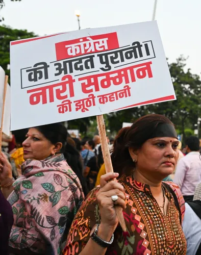 New Delhi: BJP march over women qouta issue