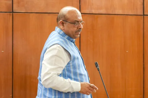 New Delhi: Vijender Gupta Speaks at Press Briefing