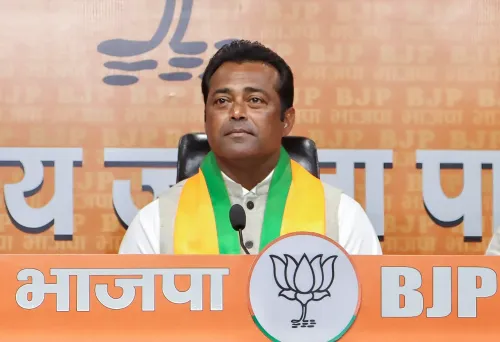 Leander Paes becomes a member of BJP in New Delhi