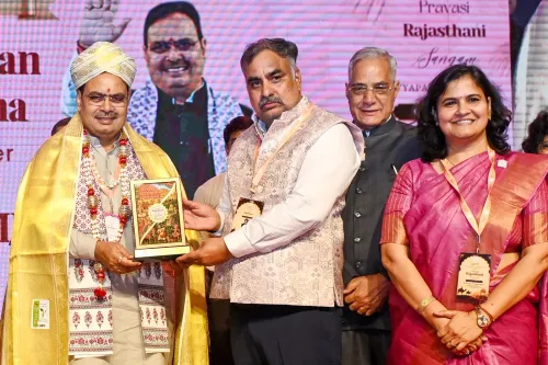 Bengaluru: Bhajan Lal Sharma attends Pravasi Rajasthan Sangam