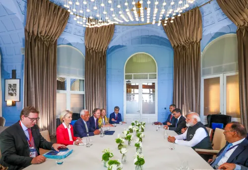 G7 के हाशिये पर मोदी EU बैठक: कोस्टा और वॉन डेर लायन से मुलाकात