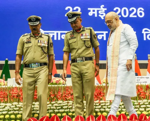 अमित शाह, BSF DG प्रवीण कुमार और SDG महेश अग्गरवाल एक साथ
