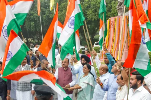 New Delhi: Rekha Gupta and MLAs participate in Tiranga Yatra
