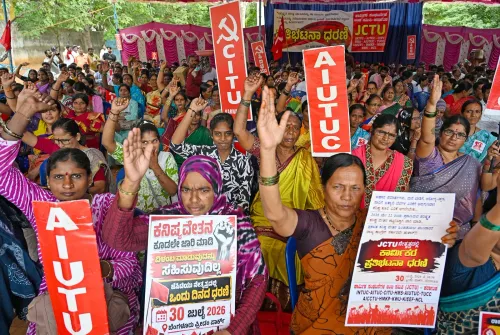 Bengaluru: Trade Unions Protest in Bengaluru
