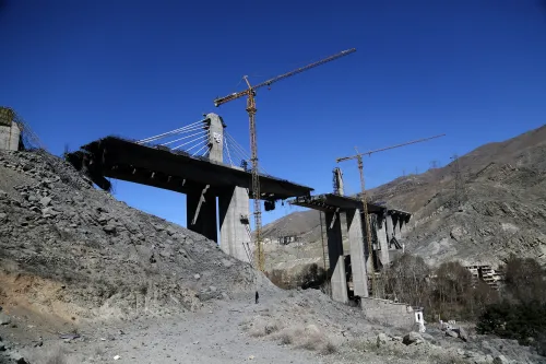 Iran: B1 Bridge in Karaj - Damage from U.S. and Israeli Assaults