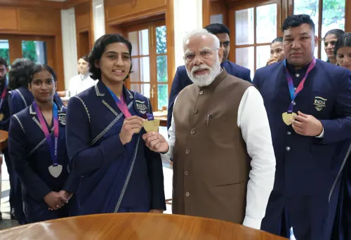 New Delhi: PM Modi hosts high tea for CWG 2026 medal-winning athletes