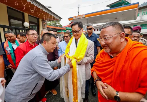 Kiren Rijiju in Sikkim