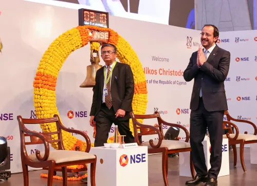 NSE पहुँचे साइप्रस के राष्ट्रपति क्रिस्टोडौलाइड्स