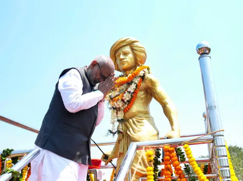 Khunti: CP Radhakrishnan, the Vice President, honors Birsa Munda