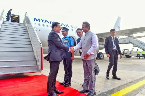 New Delhi: Myanmar President Arrives on Official Visit